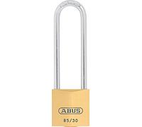 ABUS 508783 85/30HB65 SB | For sheds, cellars & lockers - solid brass nut body, hardened steel shackle with Nano Protect, precision pin cylinder