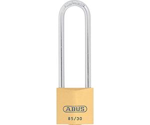 ABUS 508783 85/30HB65 SB | For sheds, cellars & lockers - solid brass nut body, hardened steel shackle with Nano Protect, precision pin cylinder