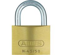 ABUS 51098 Padlock Type 45/50 SB | Precision Pin Cylinder with Mushroom Head Pins Hardened Steel Shackle Double Locking 208g 48mm Wide