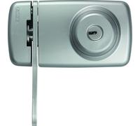ABUS 532788 7035 S Additional Door Lock with Cylinder and Stirrup on Both Sides Silver