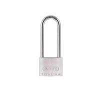 ABUS Padlock Titalium 64TI/40HB63 gl.-6412 - keyed Alike and with high Shackle - Basement Lock with Lock Body Made of Special Aluminium - ABUS Security Level 5