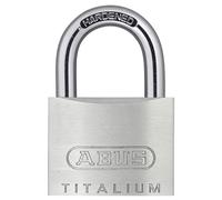 ABUS Padlock Titalium 54TI/40 - Set of 2 Keyed Alike, Aluminium Body, Hardened Steel Shackle, SL 4