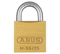 ABUS Brass Padlock 02860 55 Series 25mm – Keyed Alike 5251, Yellow
