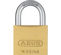 ABUS 55/40 Solid Brass Keyed Padlock with 2 Keys Hardened Steel Shackle with Anti Corrosion Inner Lock Components Keyed Different