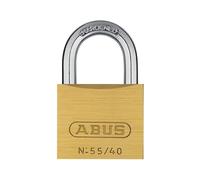 ABUS 55/40mm Brass Padlock Keyed Alike 5402 in Yellow Abus Yellow