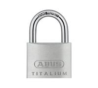 ABUS Padlock Titalium 64TI/50 gl.-6512 - keyed Alike - Basement Lock with Lock Body Made of Special Aluminium - Hardened Steel Shackle - ABUS Security Level 6