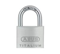 ABUS Padlock Titalium 64TI/40 - Keyed Alike, Hardened Steel Shackle, Security Level 5 - Set of 4