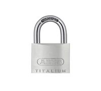 ABUS Titalium 54TI/40 Padlock - Set of 3, keyed Alike - Basement Lock with Lock Body Made of Special Aluminium - Hardened Steel Shackle - ABUS Security Level 4