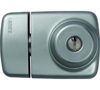 ABUS 589218 7525 S Door Lock with Internal and External Cylinders for Thin Doors Silver