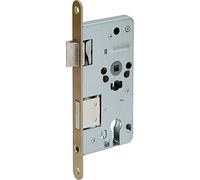 ABUS 61723 ES TGL PZ G R 55 72 Mortice Lock Gold | For flat doors, DIN right, end 220 x 18 mm, nut 8 mm, metal latch and latch, according to DIN 18251-1