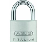 ABUS 64TI/40 C KD Titalium Aluminum Alloy Keyed Different Padlock 1-1/2-Inch Padlock with 1/4-Inch Diameter Nano Protect Steel Shackle