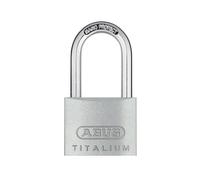 ABUS Padlock Titalium 64TI/40HB40 gl.-6411 - keyed Alike and with high Shackle - Basement Lock with Lock Body Made of Special Aluminium - ABUS Security Level 5