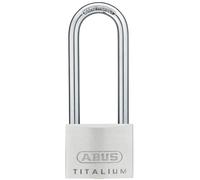 Abus 64TI/50HB80 Titalium Aluminium Alloy Long Shackle Key Padlock - 50mm