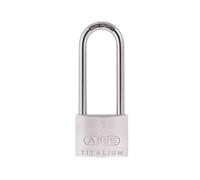 ABUS Padlock Titalium 64TI/50HB80 gl.-6511 - keyed Alike and with high Shackle - Basement Lock with Lock Body Made of Special Aluminium - Hardened Steel Shackle - ABUS Security Level 6