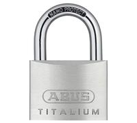 ABUS Titalium 64TI/60 padlock - basement lock with lock body made of special aluminium - hardened steel shackle - ABUS security level 6