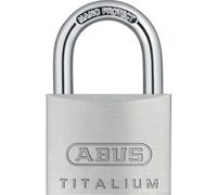 ABUS Padlock Titalium 64TI/40 gl.-6411 - keyed Alike - Basement Lock with Lock Body Made of Special Aluminium - Hardened Steel Shackle - ABUS Security Level 5