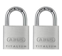 Abus 64TI Series Titalium Padlock Pack of 2 Keyed Alike 30mm Standard