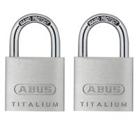 ABUS 64TI/ TITALIUM Padlock | 20mm to 60mm | Carded, Keyed Alike, Long Shackle