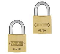 Abus 65/20mm Brass Padlock Twin pack (65-20-2)