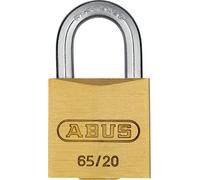ABUS Padlock Brass 65/30 - Suitcase Lock - Ideal for Indoor and Outdoor - Weatherproof - Solid Brass Lock Body - Hardened Steel Shackle - keyed - ABUS Security Level 3