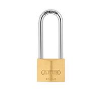ABUS 12016 63mm Long Shackle Brass Padlock with 6404 Alike Keyed
