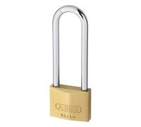 ABUS 65 Series Brass Long Shackle Padlock - 30mm KD 70mm Brass Shackle 65MB/30HB