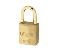 ABUS 65MB/15mm, 30mm Solid Brass Padlock | Carded, Keyed Alike, Long Shackle