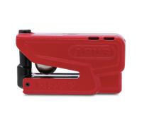 ABUS Brake Disc Lock Granit Detecto XPlus 8077 2.0 - Motorcycle Lock with Alarm and Intelligent Pre-Alarm - Made of Hardened Steel - for the Protection Motorcycles - Red
