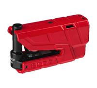 ABUS Brake Disc Lock Granit Detecto XPlus 8077 2.0 - Motorcycle Lock with Alarm and Intelligent Pre-Alarm - Made of Hardened Steel - for the Protection Motorcycles - Red