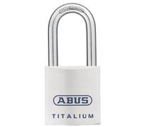 ABUS Titalium Padlock 80TI/40HB40 - with high Shackle - Basement Lock with Lightweight, Solid Lock Body Made of Special Aluminium - ABUS Security Level 6 - Silver