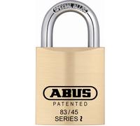 ABUS 83/45-300 S2 Schlage 45mm All Weather Solid Brass Rekeyable Padlock with 1"""" Shackle Zero-Bitted