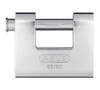 ABUS 9280 92/80 80mm Monoblock Brass Body Shutter Padlock