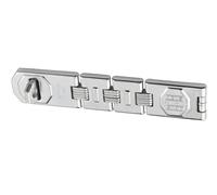 ABUS Double-hinged hasp and staple 110/230 - Device for Padlocks - For Hinged Doors and Corner Solutions - Security Level 8 - Silver