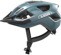 ABUS Aduro 3.0 LED Bike Helmet - sporty city Helmet in a stylish design for everyday and sporty Tours - with Rear Light - for Men and Women - Size S, black