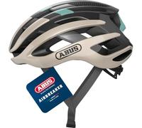 ABUS AirBreaker road bike helmet - high-end bike helmet for professional cycling - for teenagers and adults - helmet for men and women - gold/turquoise, size L