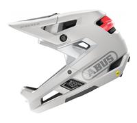 ABUS AirDrop MIPS MTB Full Face Elite Helmet in Polar White (L-XL 58-6