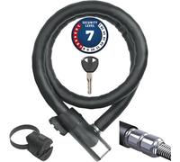 ABUS armoured cable lock Steel-O-Flex Centuro 860 - with QuickSnap RBU holder - cable lock made of steel cable with armour made of steel sleeves - security level 7