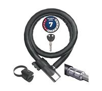 ABUS armoured cable lock Steel-O-Flex Centuro 860 - with QuickSnap RBU holder - cable lock made of steel cable with armour made of steel sleeves - security level 7