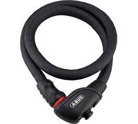 ABUS armoured cable lock Steel-O-Flex Phantom 8960 - with magnetic TexFL holder - cable lock made of steel cable with armour made of steel sleeves - security level 6-85 cm, black