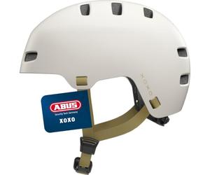ABUS Bicycle Helmet XOXO ECO, City Helmet in Skater Style, Size S, Taupe