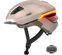 ABUS Bike Helmet HYP-E - Helmet with Front Light, Size S, Beige