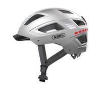ABUS Bike Helmet with Light, Hyban 2.0 LED, Head Protection with Front and Rear Light, Robust Hard Shell, Unisex