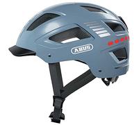 ABUS Bike Helmet with Light, Hyban 2.0 LED, Head Protection with Front and Rear Light, Robust Hard Shell, Unisex