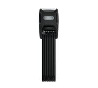 ABUS Bordo Alarm 6000KA SH folding lock with bracket - hardened steel bike lock - with 100 dB warning tone and XPlus cylinder - ABUS security level 10 - 90 cm long - black