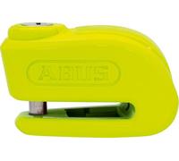 ABUS Brake Disc Lock 370 Trigger Alarm 2.0 - Motorcycle Lock with Alarm Function - for Securing Light Motorcycles and Scooters - with 10 mm Thick Locking Bolt - Yellow