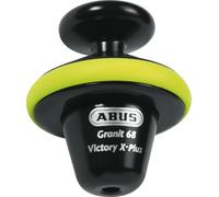 ABUS Brake disc lock Granit™ Victory Xplus 68 full - Motorcycle lock with alarm for high theft protection and high security - Motorcycle accessories - 14 mm locking bolt, yellow