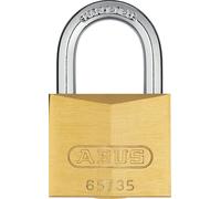 ABUS Brass Padlock 65/35 - Ideal for Cellar Doors, School lockers, Gym lockers - Solid Brass Lock Body - Hardened Steel Shackle - ABUS Security Level 4