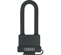 ABUS Brass Padlock 70/45HB63 with high Shackle - Weatherproof - Brass Lock Body - Impact-Resistant Plastic Coating - ABUS Security Level 5