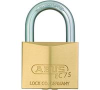 ABUS Brass Padlock EC70 with with Reversible Key Technology, Ideal for School, Gym, outtdoor, Lock Body Width 40 mm, Brass