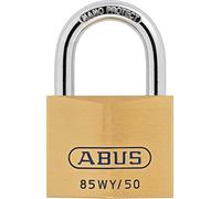 ABUS Brass Padlock with Security Card, Gold, 85WY